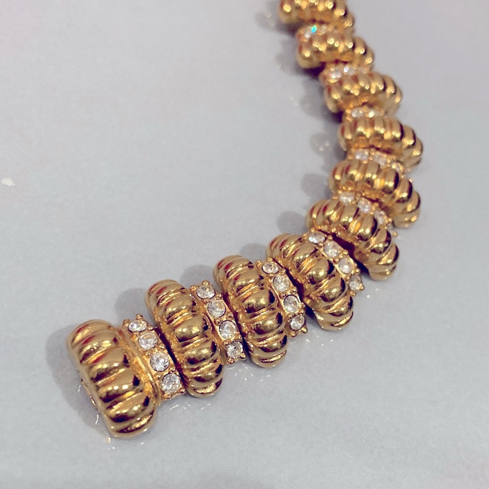 Jacqueline B.Kennedy JBK by Camrose & Kross Sim. Diamonds, 24K YGp Vintage